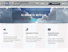 Tablet Screenshot of alabanzamusical.net